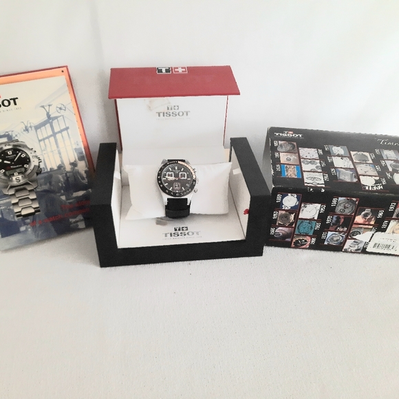 Tissot PRS516 Chronographic Quartz Men's Swiss Watch Analog Men Jewelry - Picture 3 of 9